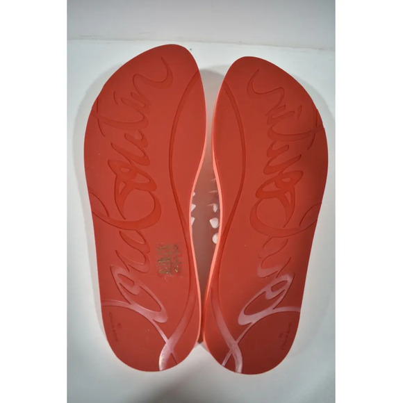 Christian Louboutin Loubi Flip Spikes Donna Flat Drag Thong Flip Flop Sandal 38 - Picture 12 of 12